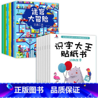 [全14本]大迷宫游戏书+识字大王贴纸书 [正版]全6册 迷宫训练书 走迷宫大冒险注意力专注力训练迷宫书儿童益智书游戏书