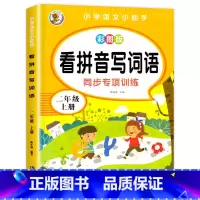 二年级上册看拼音写词语 [正版]二年级上册下册看拼音写词语生字注音2年级语文看拼音写生字词语 看字写拼音