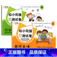 [测试卷A+B]数学+识字 [正版]幼小衔接试卷测试卷一日一练全套语文数学拼音识字练习题大班练习册幼升小启蒙思维练习学前