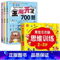 [全4册]2-3岁左右脑思维训练+全脑开发 [正版]全套4册 左右脑思维训练2-3-4-5-6岁幼儿益智书籍益智思维逻辑