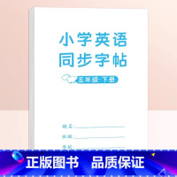 英语同步练字帖 五年级下 [正版]2024新版 五年级下册字帖 小学生同步练字帖练字每日一练人教版语文生字写字课课练五下