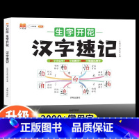 汉字速记 小学通用 [正版]小学生思维导图速记汉字升级版生字开花汉字速记识字书幼儿启蒙认字卡片趣味拼图轻松儿童学字神器练