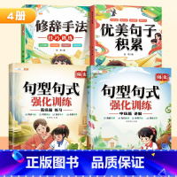 [5-6年级]全4本]句型句式+优美句子+修辞 小学通用 [正版]斗半匠句型句式强化训练大全小学语文一二三年级句子专项训