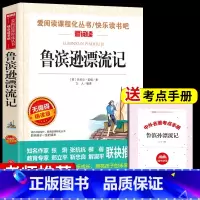 [单册]鲁滨逊漂流记 送考试重点 [正版]全套4册 鲁滨逊漂流记原着完整版六年级下册必读书目快乐读书吧课外书爱丽丝漫游奇
