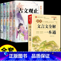 [全套6册] 古文观止+初中文言文全解 [正版]抖音同款写给青少年的古文观止注音版全套5册 青少年版青少版小学生版初中生