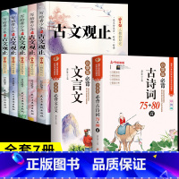 [全套7册] 古文观止+小学文言文+古诗词 [正版]抖音同款写给青少年的古文观止注音版全套5册 青少年版青少版小学生版初