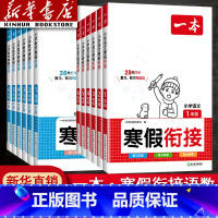 [两本装]寒假衔接语数 小学二年级 [正版]2024新版一本寒假衔接训练小学语文数学一二三四五六年级下册全套人教版小学寒