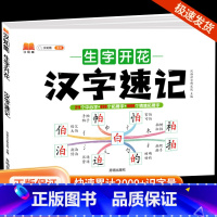 汉字速记 [正版]汉知简生字开花汉字速记速写 小学生语文1-6年级认识汉字偏旁部首结构思维导图 快速记汉字识字练习本练习