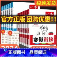 语文寒假衔接 小学一年级 [正版]2024一本寒假衔接作业一年级二年级三四五六年级上册人教版全套语文寒假阅读字帖数学寒假