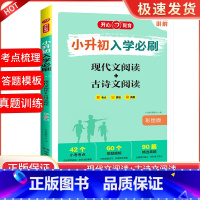 小升初现代文+古诗文 小学升初中 [正版]2023版小升初入学必刷题人教版语文数学英语专项训练现代文古诗文文言文满分作文