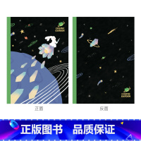 宇宙花园 紫晶冰芒 [正版]粉笔文创设计款笔记本16开粉笔原创猫咪花店宇宙花园国货文创小清新学生文具白领上班族本子记录本