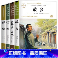 [全4册]鲁迅作品全集 [正版]配套考试重点故乡 鲁迅原着野草 彷徨全套4册六年级必读课外书鲁迅的书6年级课外阅读书籍老