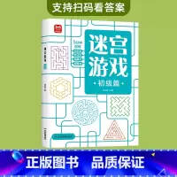 迷宫游戏(初级3-6岁)0基础入门 [正版]儿童迷宫书3-4-5-6-7-8一10-12岁幼儿园到小学生分级迷宫专注力训