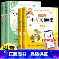 [4册]小散文100课+小古文100课 小学通用 [正版]小学生小散文100课上下册小古文100课升级版小学语文经典读本