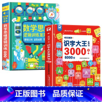 数学逻辑思维训练发声书+识字大王3000字 [正版]会说话的数学逻辑思维早教有声书手指点读发声书学前数学启蒙认知幼儿园思