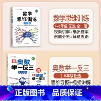 [奥数进阶]数学思维+奥数举一反三 小学四年级 [正版]数学思维训练一年级二年级三四五六年级小学奥数举一反三专项练习题计
