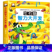 左右脑智力大开发3~4岁 [正版]全脑开发700题2-3岁1000早教书幼儿园智力数学小班思维训练逻辑迷宫专注力找不同练