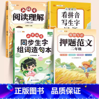 ❤️[大部分家长选 ]生字组词+押题范文+阅读理解+看拼音 二年级下 [正版]同步生字组词造句本一年级二年级三下册上册人