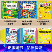 智力进阶43本套装[5-6岁]大脑开发一套搞定 [正版]全脑开发700题2-3岁1000早教书幼儿园智力数学小班思维训练