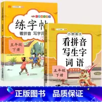 练字帖+看拼音 五年级上 [正版]五年级上册下册语文同步练字帖人教版小学每日一练小学生5下英语pep衡水体写字课课练硬笔
