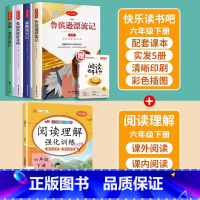 6下读书吧全套+阅读理解 [正版]快乐读书吧六年级下册全套课外书鲁滨逊漂流记鲁滨孙爱丽丝漫游奇境仙境尼尔斯骑鹅旅行记汤姆