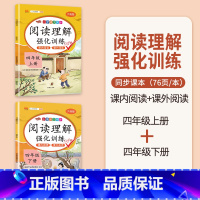 [上册+下册]阅读理解 四年级下 [正版]2024新版四年级下册册语文阅读理解专项强化训练书人教版练习课外与答题模板技巧