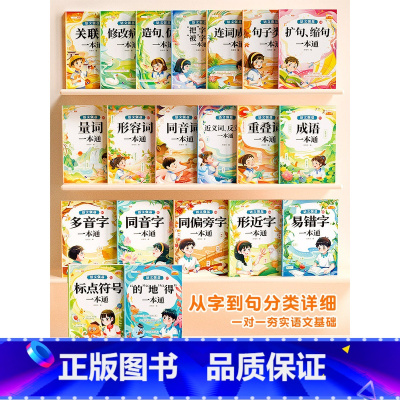 [全20册]语文基础知识强化训练 [正版]标点符号专项训练的地得一本通用法手册小学生语文基础知识强化训练大全句号问号叹号