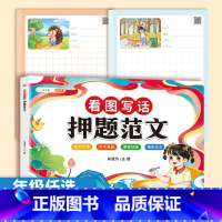 [范文+练习纸]押题范文+看图写话纸(上下册共102页) 小学一年级 [正版]看图写话押题范文一年级二年级人教版下册上册