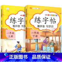 练字帖上册+下册 一年级上 [正版]一年级字帖练字 一年级上册下册语文同步练字帖每日一练人教版小学笔划笔顺拼音生字识字表