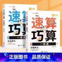 速算巧算一本通(方法技巧+分级练习)2册 小学通用 [正版]小学数学速算巧算一本通方法技巧大全口诀课程口算心算估算神器天