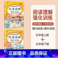 [上册+下册]阅读理解 五年级上 [正版]阅读理解专项训练书小学五年级下册上册语文英语每日一练人教版5下课内课外文言文小