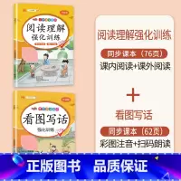 阅读理解+看图写话 二年级上 [正版]2023新版二年级上册语文阅读理解专项强化训练书人教版训练题课外与答题模板技巧每日