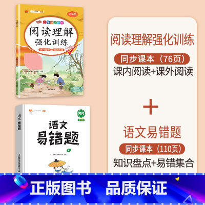 [错题巩固]阅读理解+语文易错题 二年级下 [正版]2023新版二年级上册语文阅读理解专项强化训练书人教版训练题课外与答