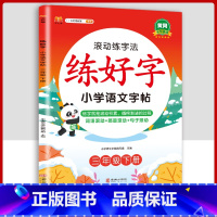 3下字帖语文 [正版]二年级上册练字帖小学生一年级三四五六年级练好字语文同步练字本衡水体英语滚动练字法人教版每日一练儿童