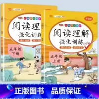 阅读理解上下册 五年级上 [正版]2023新版小学五年级上册语文数学同步训练全套人教版阅读理解专项训练书看拼音写词语练字