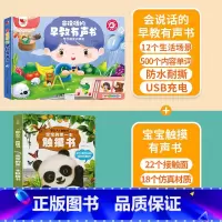 早教有声书+第一本触摸书 [正版]会说话的早教有声书婴儿幼儿园手指点读发声书有声音读物儿歌0到3岁-6语言启蒙认知书1一