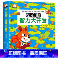 左右脑智力大开发4~5岁游戏书 [正版]左右脑智力大开发全脑思维逻辑训练书2-3-6岁儿童黄金期贴纸专注力训练幼儿启蒙绘