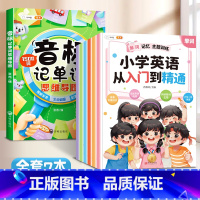 [7本]从入门到精通+音标记单词 小学通用 [正版]小学英语从入门到精通全6册单词记忆句型对话语法强化听力阅读训练作文练