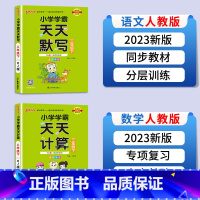 默写+计算(人教版) 四年级下 [正版]绿卡小学学霸天天计算一年级下册二年级上册三年级上四年级天天默写五年级六年级语文训