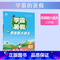 [3升4年级]思维题大通关 小学通用 [正版]2023小学学霸暑假衔接作业一升二升三生四暑期五六一年级二年级下册署假预科