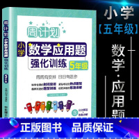 数学应用题 小学五年级 [正版]新版小学周计划五年级数学思维训练逻辑训练题天天练上册下册五年级数学专项同步训练计算题数学