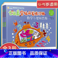 [正版]4-5岁适用七田真全脑开发练习册数学与逻辑思维全套3册儿童幼儿园逻辑思维训练幼小衔接儿童专注力训练书学前游戏智力