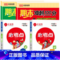 [全套4册]期末冲刺100分+必考点知识总结 二年级上 [正版]二年级上册试卷测试卷全套人教版语文数学期末冲刺100分小