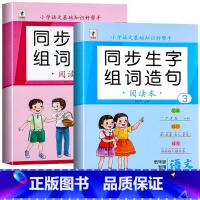 [上册+下册]同步生字组词造句 小学二年级 [正版]二年级下册生字组词造句阅读本语文基础知识大全汉字笔画笔顺词语句子积累