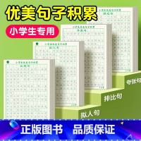 [全4册]优美句子积累字帖 小学通用 [正版]60天优美句段篇积累大全小学生通用一二三四五六年级好词好句好段作文素材修辞