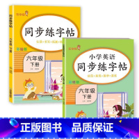 六年级下册[语文+英语] [正版]小学生练字帖每日一练一年级上册二年级下册三四五六年级语文同步练字帖人教版 控笔训练硬笔