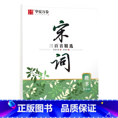 宋词三百首精选(楷书) [正版]唐诗宋词楷书字帖成人练字静心古诗词练字帖行楷女士临慕字帖唐诗三百首字帖小学生男女生字体漂