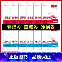 语文 四年级下 [正版]小学语文数学期末冲刺100分上下册RJ版12345年级专项模拟真题冲刺卷人教 期中期末冲刺100