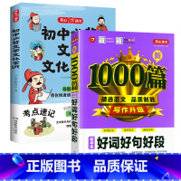 [2本]初中文学文化常识+初中生好词好句好段 初中通用 [正版]2024初中必背文学文化常识积累大全七八九年级语文基础知