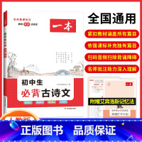 初中生必背古诗文 初中通用 [正版]2024版一本初中生练字帖初中必背古诗文字帖衡水体英语中考满分作文初中生英语词汇人教